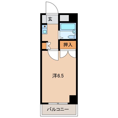 富山北 徒歩5分 6階の物件間取画像